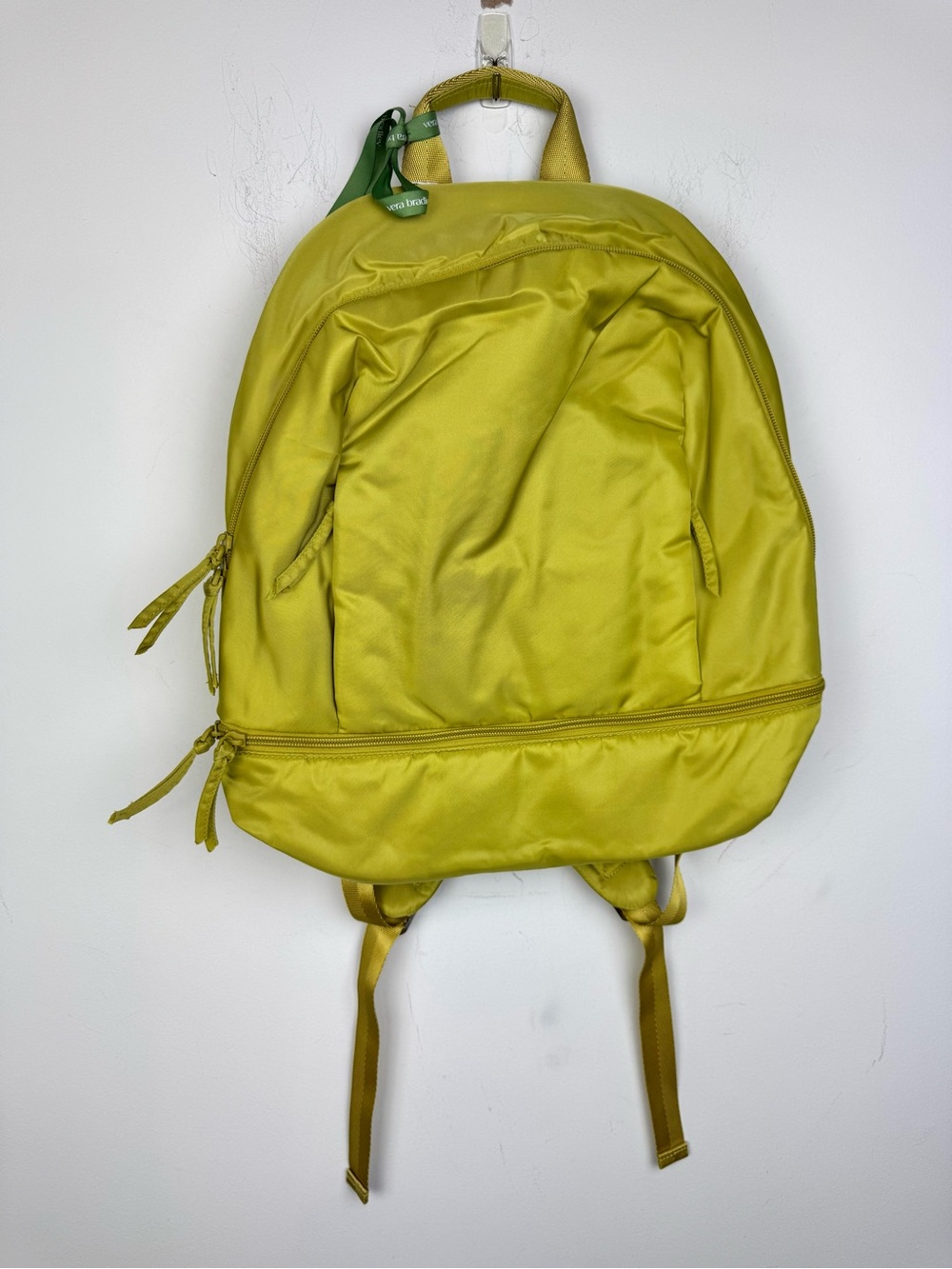 Vera Bradley Chancery Backpack in Garden Olive Color Nylon NEW - Picture 2 of 13